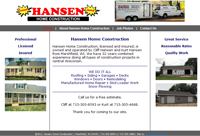 Hansen Home Construction site